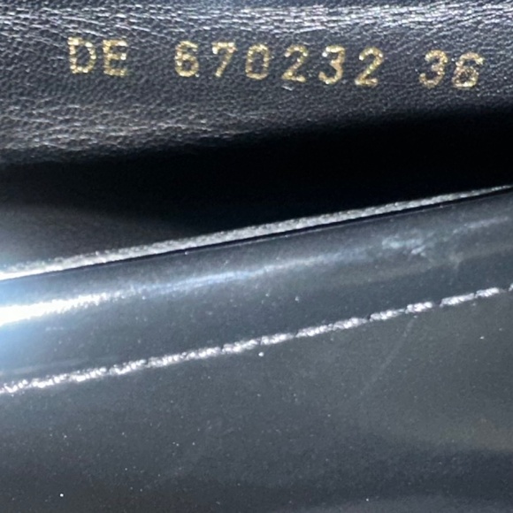 Saint Laurent Patent Leather Penny Loafers — Black — Size 36 - Picture 2 of 9